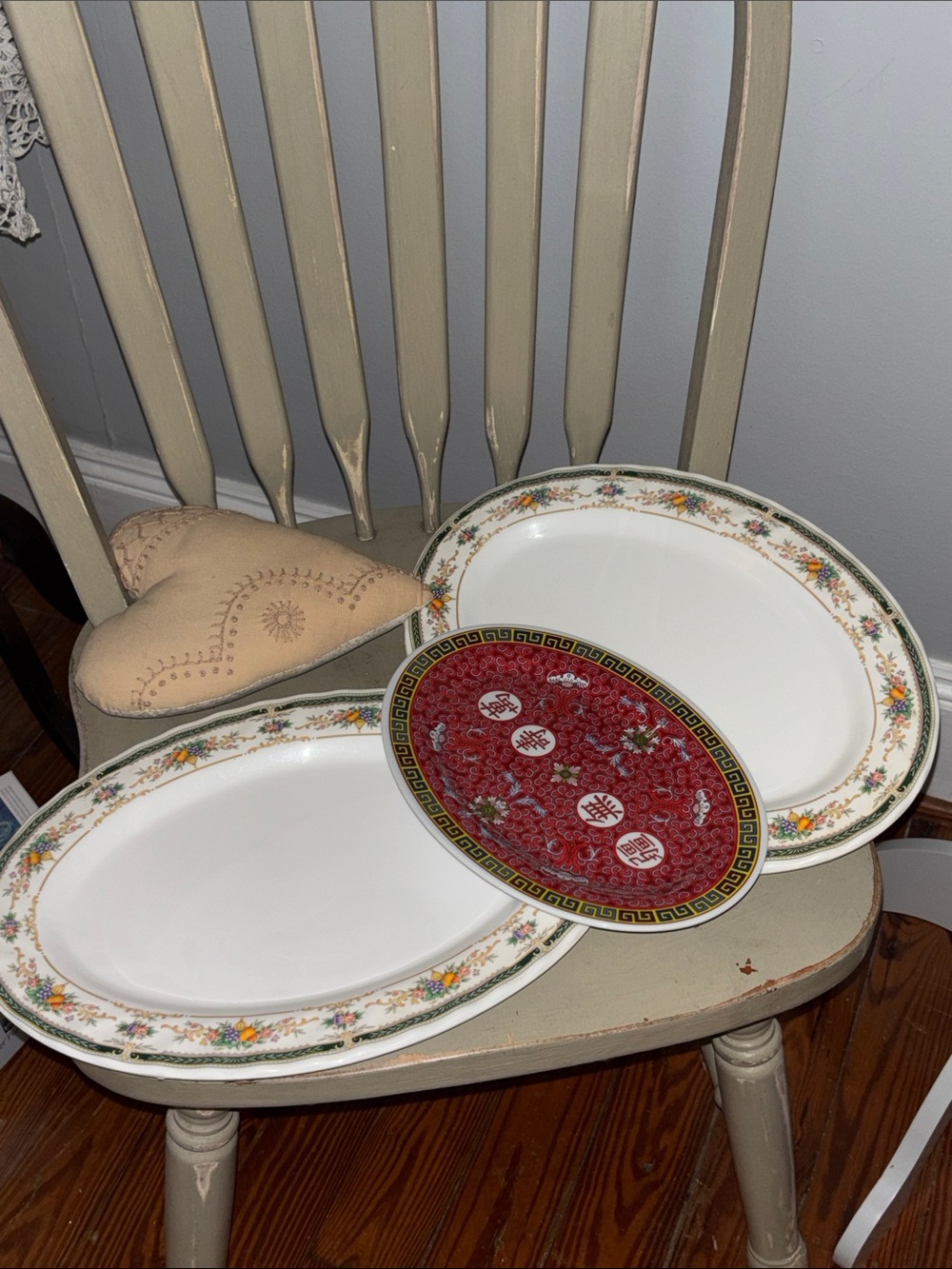 Vintage melamine. 3 pc. Thanksgiving platters